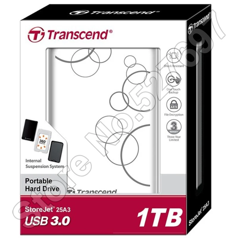 Transcend StoreJet 25A3 SuperSpeed USB 3.0 Hard Disk Drive