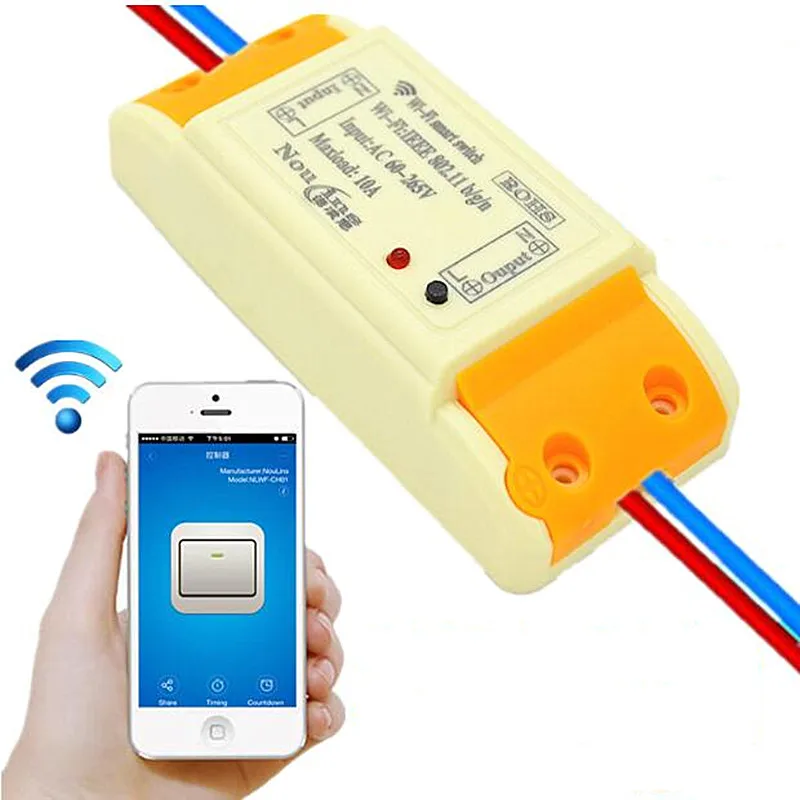 1CH AC 60 В в 110 V 220 250 wifi переключатель Умный дом беспроводной прерыватель релейный
