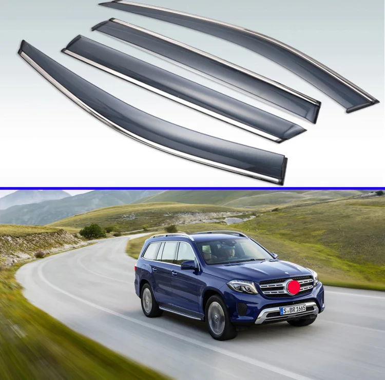 Для Mercedes-Benz GLS-Class GLS X166 2016-2019 пластиковый внешний козырек вентиляционные Шторы