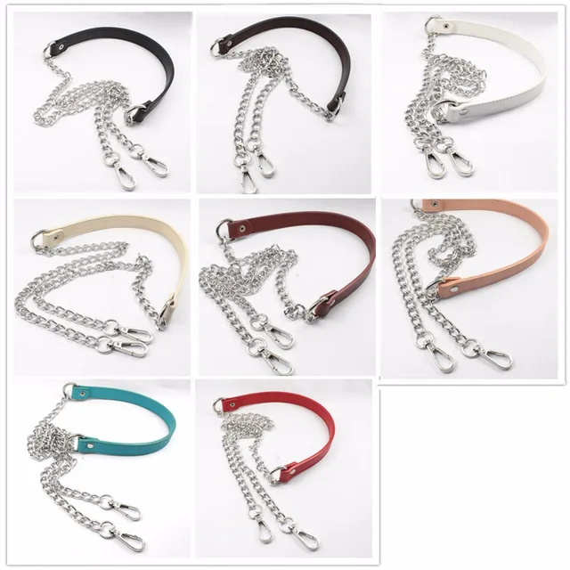 Diy 70cm 100cm 120cm Metal Silver Chains Replacement Shoulder Bag Diy 70cm 100cm 120cm Metal Silver Chains Replacement Shoulder Bag Straps For Handbag