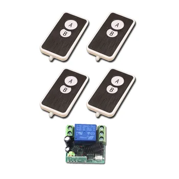 

Free Shipping New 12V Mini 1CH 1CH RF Wireless Remote Control Switch System 4 X Transmitter + 1 X Receiver 315/433 MHZ