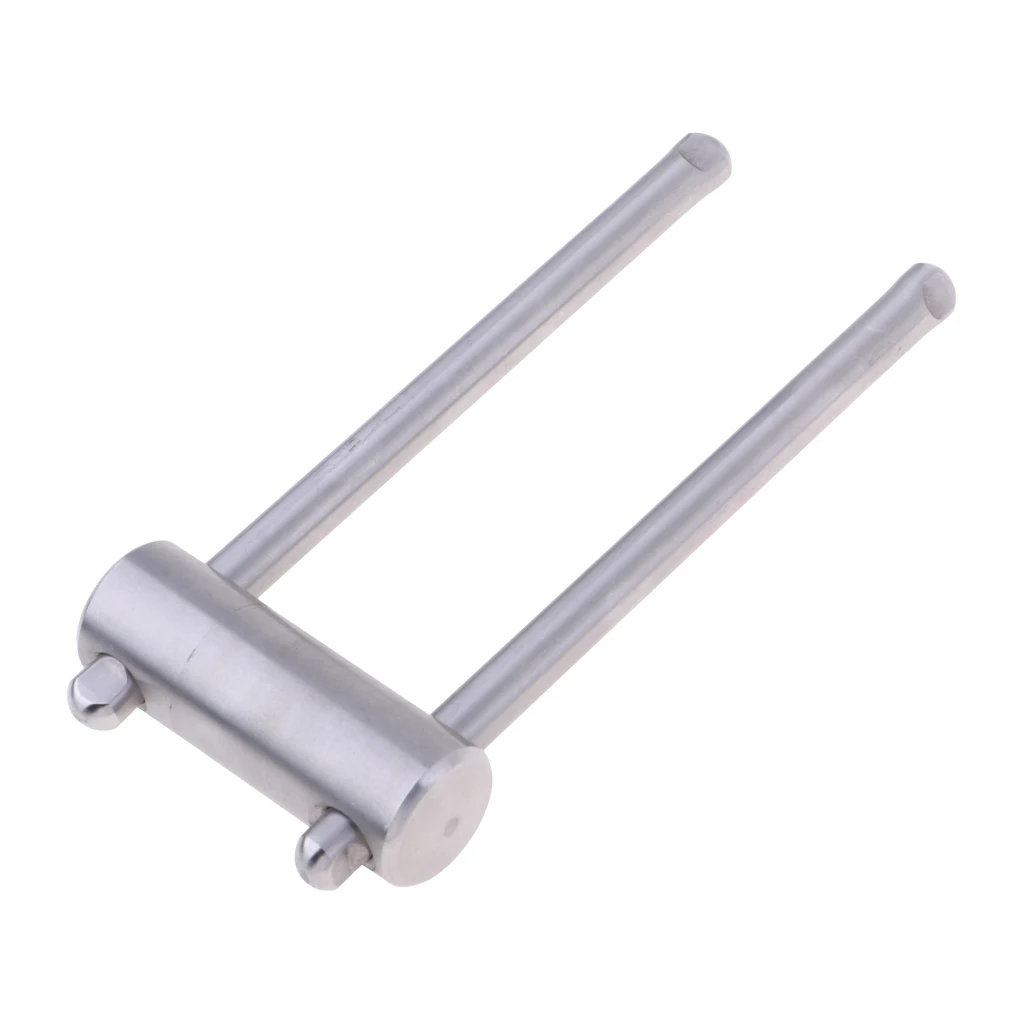 Stainless Steel Pool Snooker Billiards Round Cue Tip Shaper Press Shape Tool-Flat