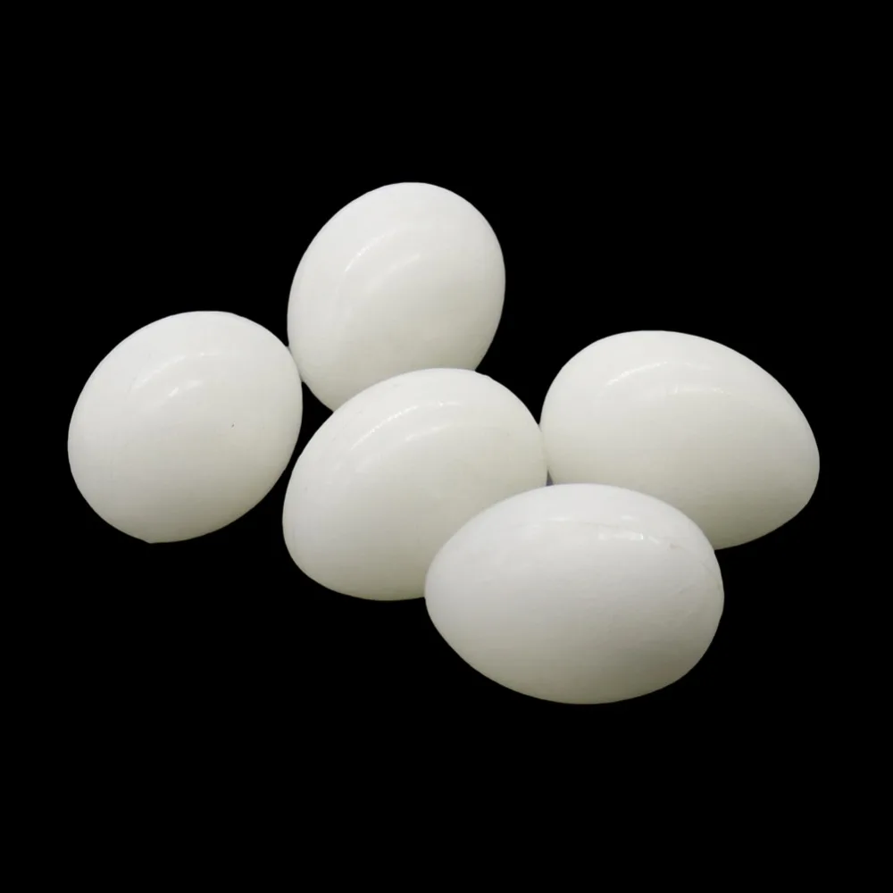 6 шт пластиковые товары для кормления птицы ложное моделирование яиц Твердые голубиные яйца принадлежности для голубей