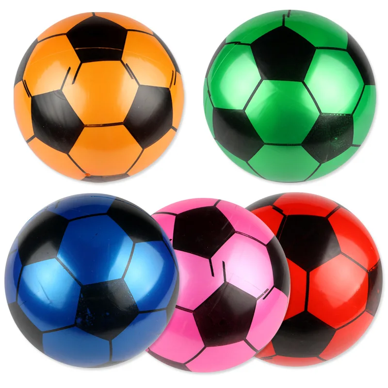 

22cm Pvc Football Children Inflatable Toy Ball Kindergarten Pat Football Football Training Equipment Random Colour