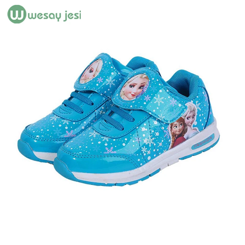 Girls shoes 2016 spring Cartoon children kids sneakers trainers Shoes For Girls Waterproof Sports Casual Shoes girl school shoes