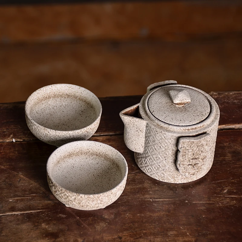 TANGPIN japanese ceramic teapot kettle gaiwan teacup porcelain tea pot set portable travel tea set