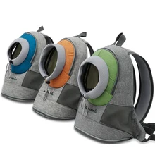 Открытый Собака сумка собаку спереди сумка на двух ремнях Портативный путешествия рюкзак сетчатый рюкзак головы