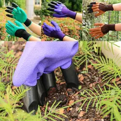 Садовые перчатки бытовые перчатки для дома Садоводство копания почвы защитные инструменты непромокаемые перчатки пляж также подходит