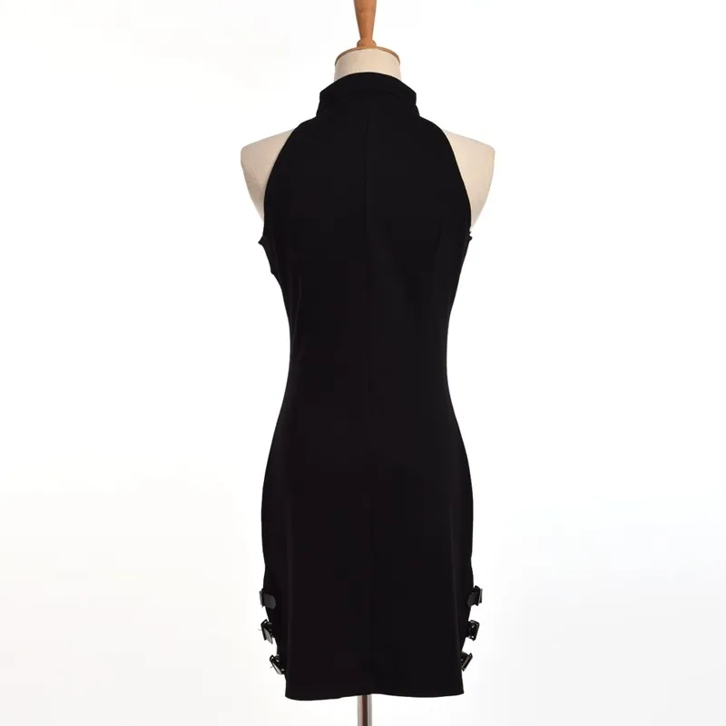 Black Pink Mini Dress (4)