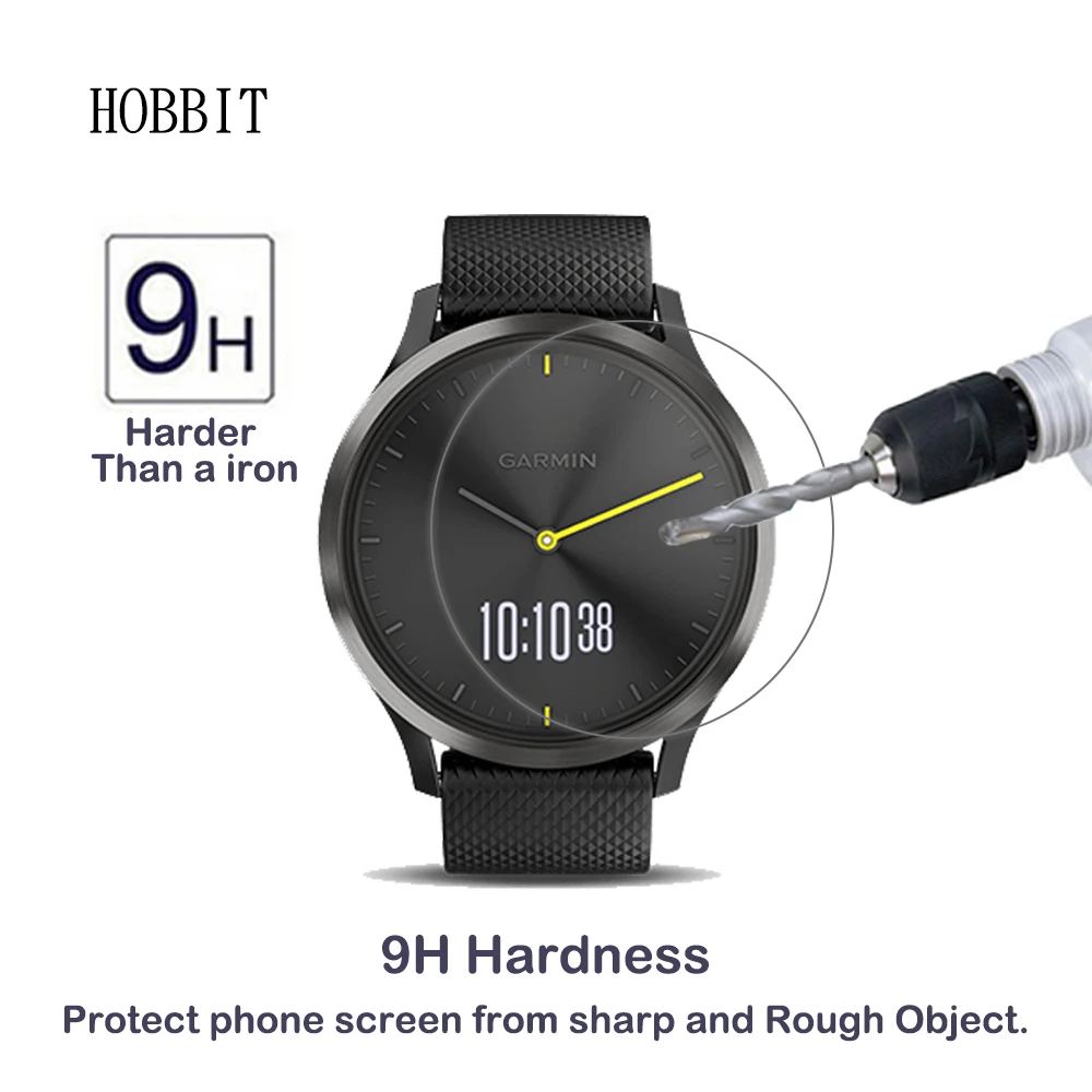 2 упаковки закаленное стекло для Garmin Vivomove HR 0 3 мм 2.5D 9H защита экрана ультра