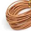 5 Meter Natural Color Real Genuine Leather Cord Round Rope String For DIY Necklace Bracelet Jewelry Cord Dia 1/1.5/2/3mm ► Photo 1/5