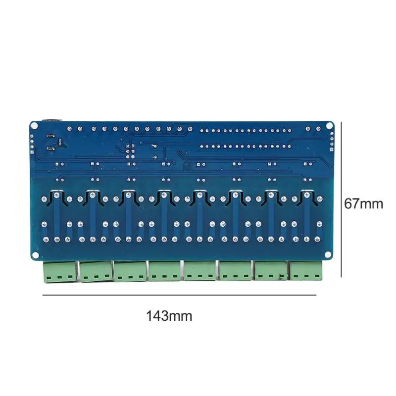 Modbus RTU 8-канальный 12 В релейный модуль 8 дорожный вход RS485 ttl связь