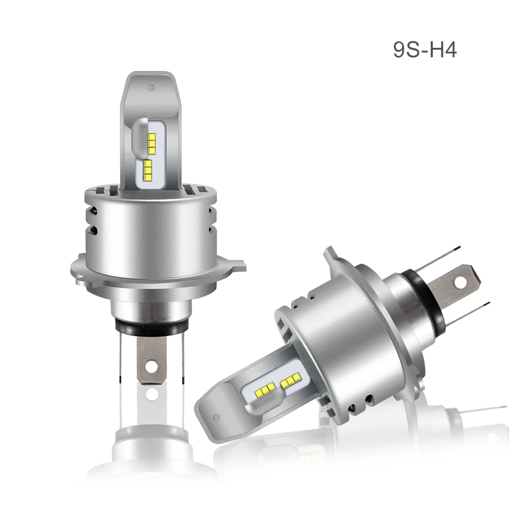 Par лампа лампада Branco зэс чип H4 P43t-38 H7 H11 levou 80 Вт 18000LM 9S Farol Do Carro Hi/короче спереди и