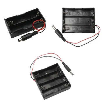 

Power Bank 18650 Battery Holder Plastic Battery Holder Storage Box Case for 2X3X4x18650 With DC5.5 * 2.1mm Power Plug