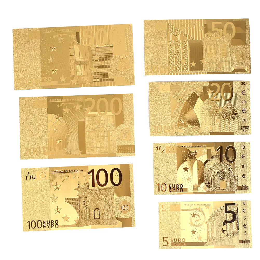 SOLEDI банкноты антикварные позолоченные украшения сувенир 24 к позолоченные монета евро подарки украшения дома поддельные деньги