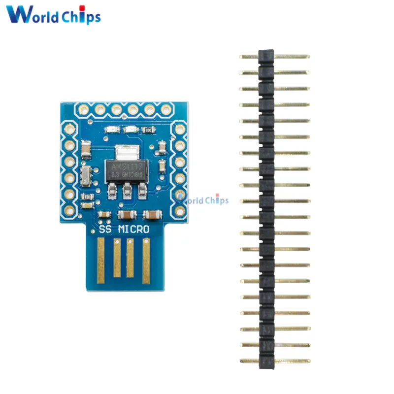 

Pro Micro Mini SS Beetle Virtual Keyboard BadUSB ATmega32u4 Module 16Mhz 3.3V 5V IO UART I2C SPI PWM Interface Board For Arduino
