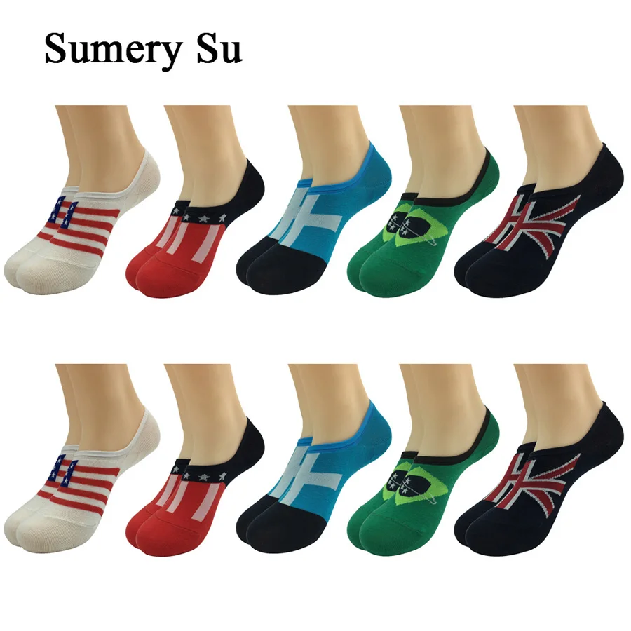 Носки мужские цветные короткие 10 пар/лот|ankle socks men|no showbrand men |