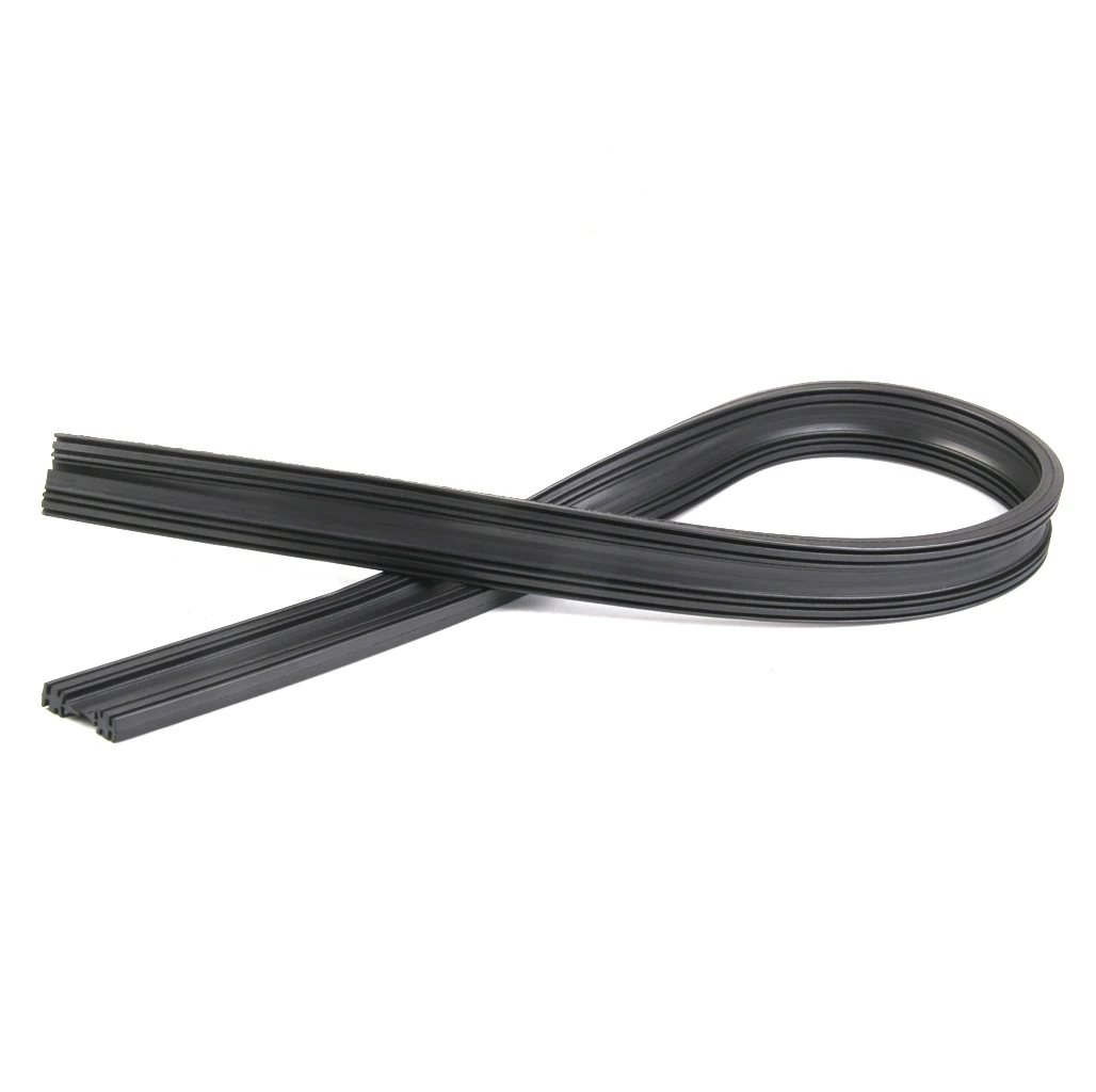 2 Pieces Car Frameless Windshield Wiper Blade Refills Rubber Strips Universal Replacement for All Season (26 Inches)