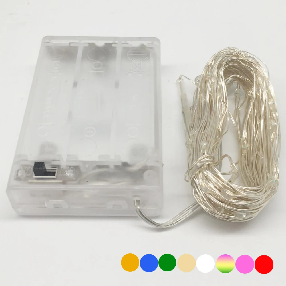 

LED String light 5M 3AA Battery Powered USB Copper Wire String Lights Outdoor Fairy Light for Xmas Garland Party Wedding