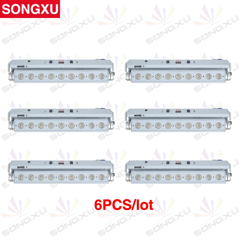 SONGXU 6 шт./лот оптовая продажа 9X15W 5 в 1 RGBWA беспроводной аккумулятор светодиодный