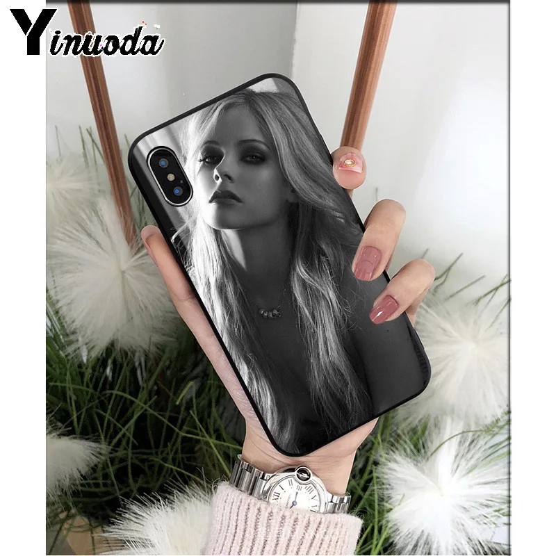 Yinuoda Avril Lavigne силиконовый мягкий чехол для телефона из ТПУ для Apple iPhone 8 7 6 6S Plus X XS MAX 5 5S SE XR мобильных телефонов