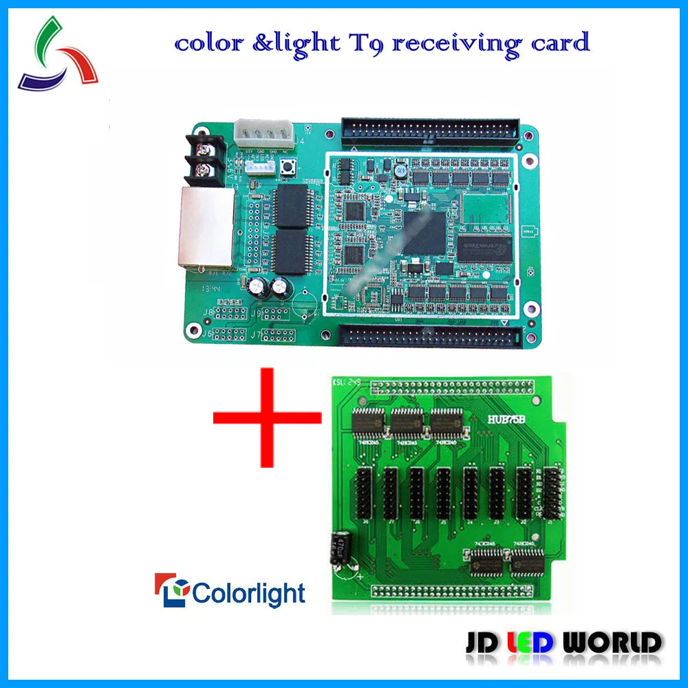 

colorlight T9 synchronous full color LED display screen controller c&light receiveing card T9
