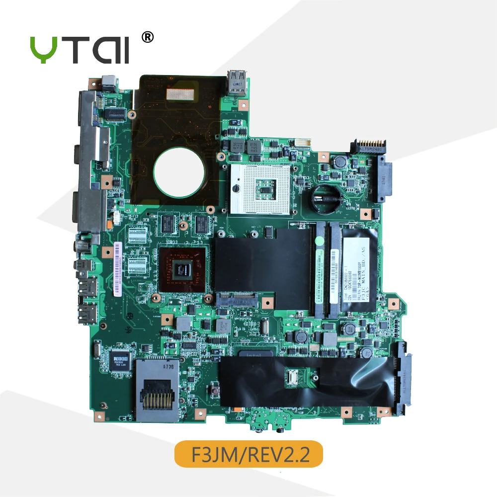 

YTAI For ASUS F3JM rev.2.2 laptop motherboard P/N:08G23FM0022J mainboard