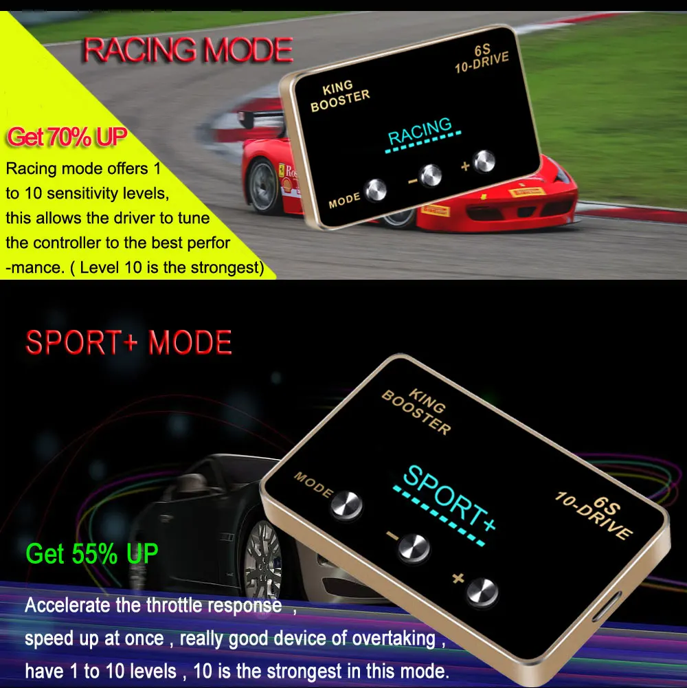 5 car DIY accessories smart pedal commander tuning box electronic throttle controller accelerator speed control module