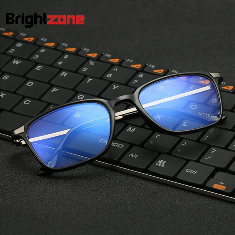 Retro Vintage Anti-blue Rays Blue Light Filter TR90 Plain Eyeglasses Clear Plano Computer Eye Glasses Men gafas oculos de grau