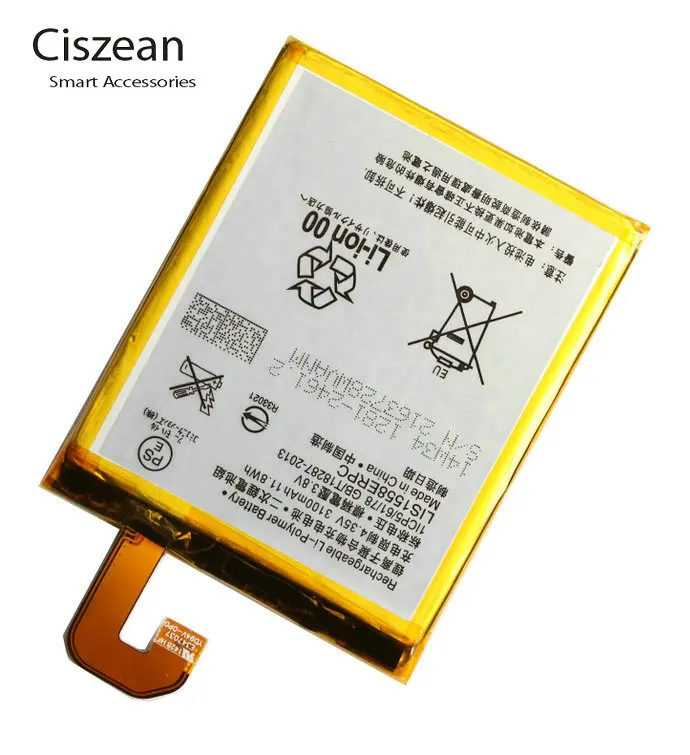 1x3100mAh LIS1558ERPC 3.8VDC Замена литий-полимерной батареи для Z3 L55U L55T D6603 D6653 D6616 D6633 + код