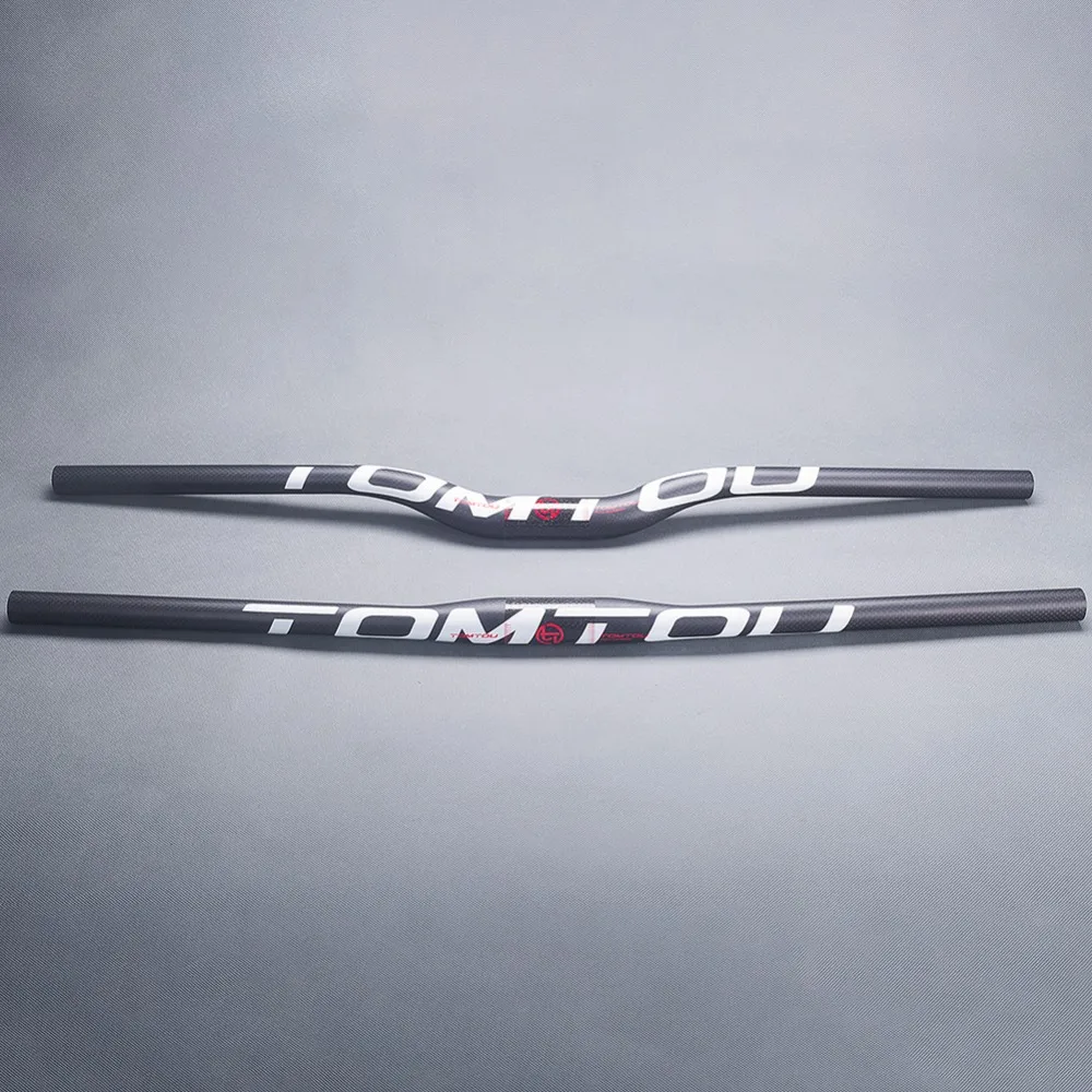 TOMTOU 3K Matt Carbon Fiber Handlebar MTB Bike Parts Rise or Flat Handlebars 580/600/620/640/660/680/700/720/740/760mm, bicycle handlebar grips,bike handlebar tape,bicycle accessories,bicycle handlebar