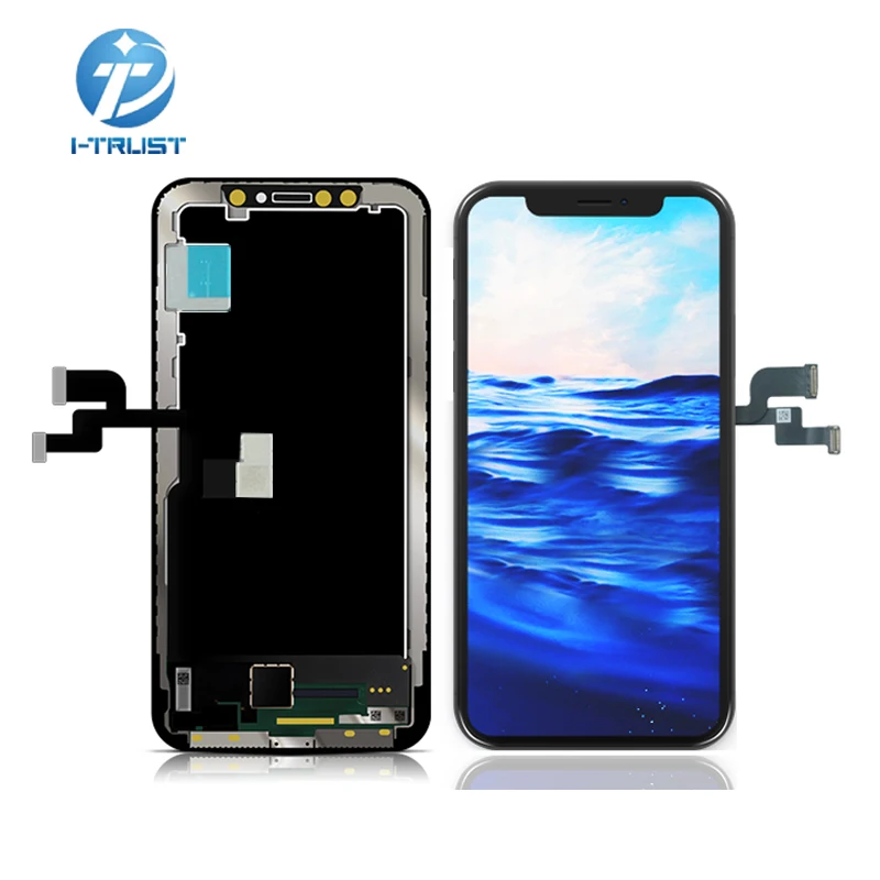 

1:1 original LCD amoled Flexible quality touch screen for iphone X display replacement thin thickness for iphone X OLED display