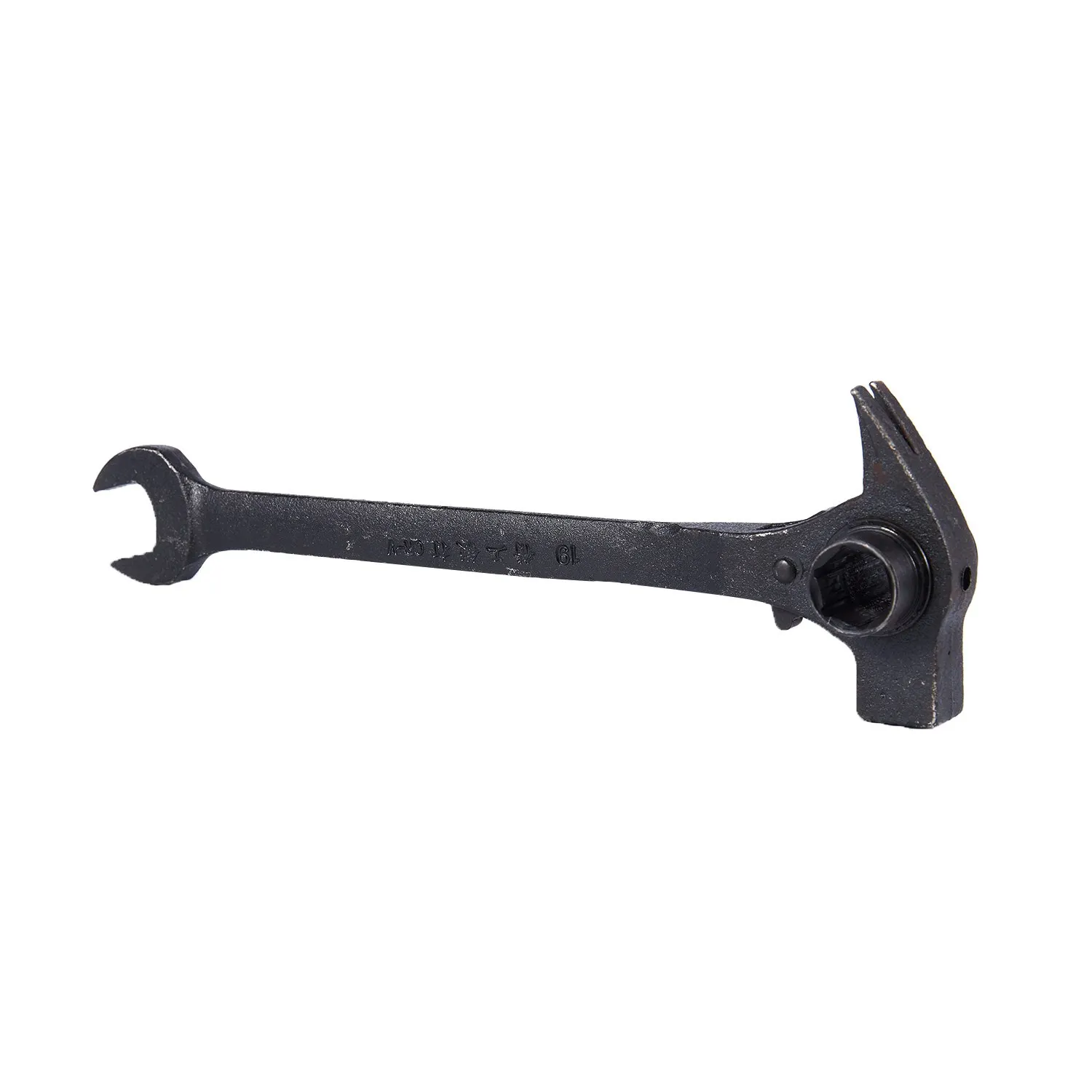 2 in1 Double Head Garage 19 22mm Ratchet Podger Spanner with Claw Hammer Rachet Socket Wrench