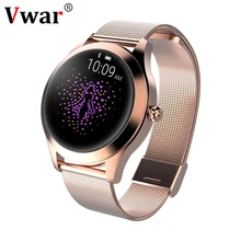 Vwar KW10 Смарт-часы для женщин IP68 Водонепроницаемый мониторинг сердечного ритма Bluetooth для Android IOS фитнес-браслет умные часы