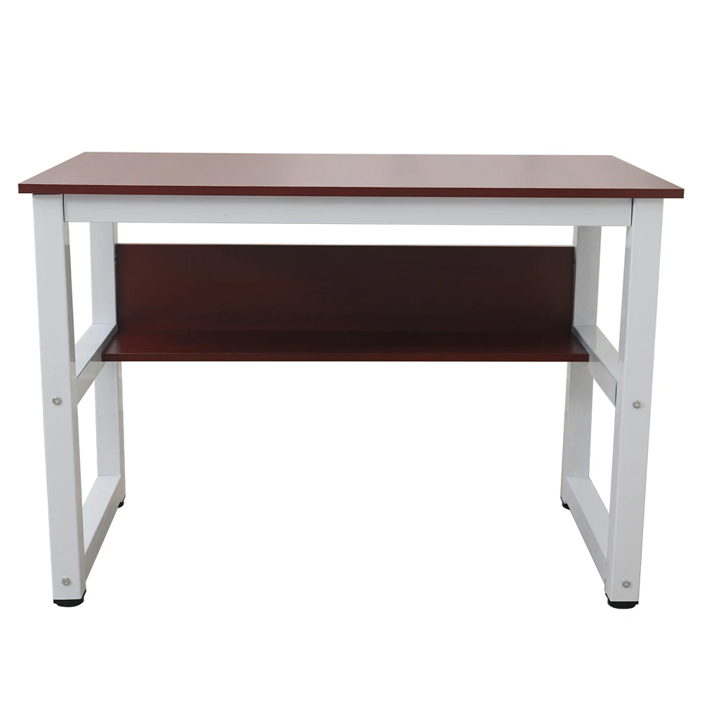 110cm Wooden Computer Desk with Bookshelf for Office Home Study and Work 110cm Wooden Computer Desk with Bookshelf for Office Home Study and Work