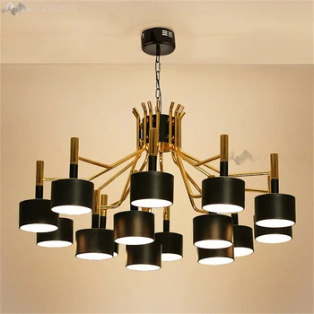 

JW New Large Modern Chandeliers Dining Room Crystal Chandeliers Lighting Fixture Lustre De Cristal Teto Lustres De Sala Decor