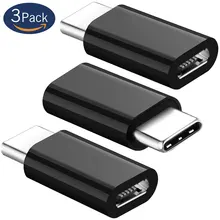 Ascromy 3 шт. USB C к Micro USB адаптер для OnePlus 5 6 5T LG G5 G6 samsung Galaxy S9 Plus S8 Note 8 type C 3,1 конвертер type c