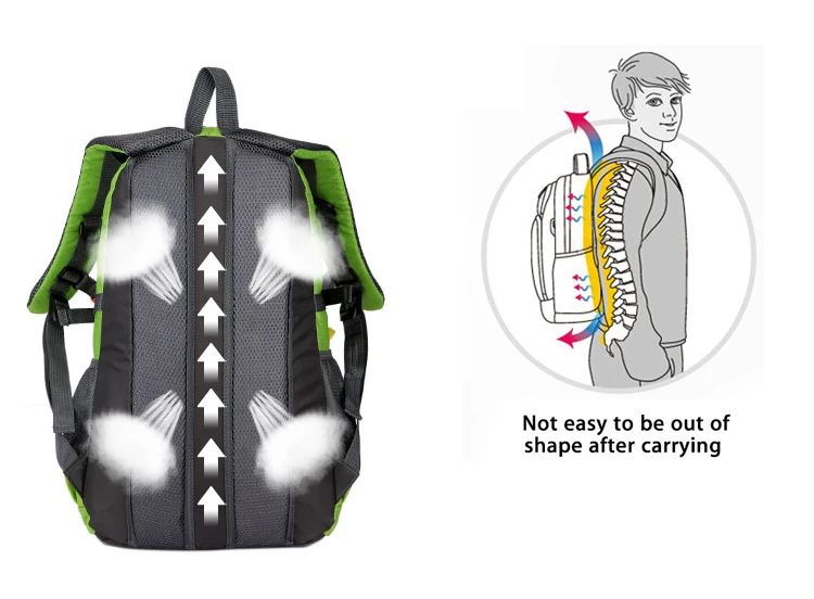 Светоотражающий рюкзак для велоспорта, светящийся нейлоновый рюкзак для мужчин и женщин, водонепроницаемая сумка унисекс для путешествий, походный рюкзак для альпинизма, походный рюкзак