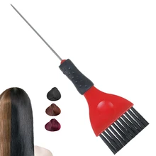 1 шт. пластиковая расческа для окрашивания волос, салонная щётка для окраски волос, парикмахерская раскраска, кисть для подчёркивания, инструменты для укладки