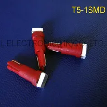 Высокое качество 5050SMD 3 чипов светодиодные лампы T5 автомобильная светодиодная лампа 100 шт./лот