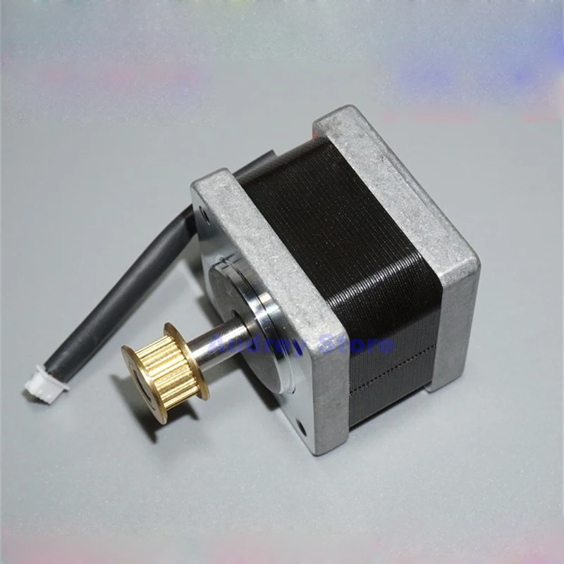 

New MOONS 2 phase 4 wire high precision 0.9 degree 35 stepper motor 0.15 N.m with 16 teeth MXL synchronous wheel
