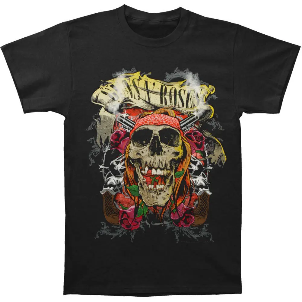 

Guns N Roses Men's Trashy Skull T-shirt X-Large BlackCool Tops Men'S Short