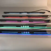 EOsuns Подгонянный светодиодный заглушка для движущихся дверей Nerf баров и беговых досок подсветка порога двери накладки для BMW E60 5 серии 2004-2009