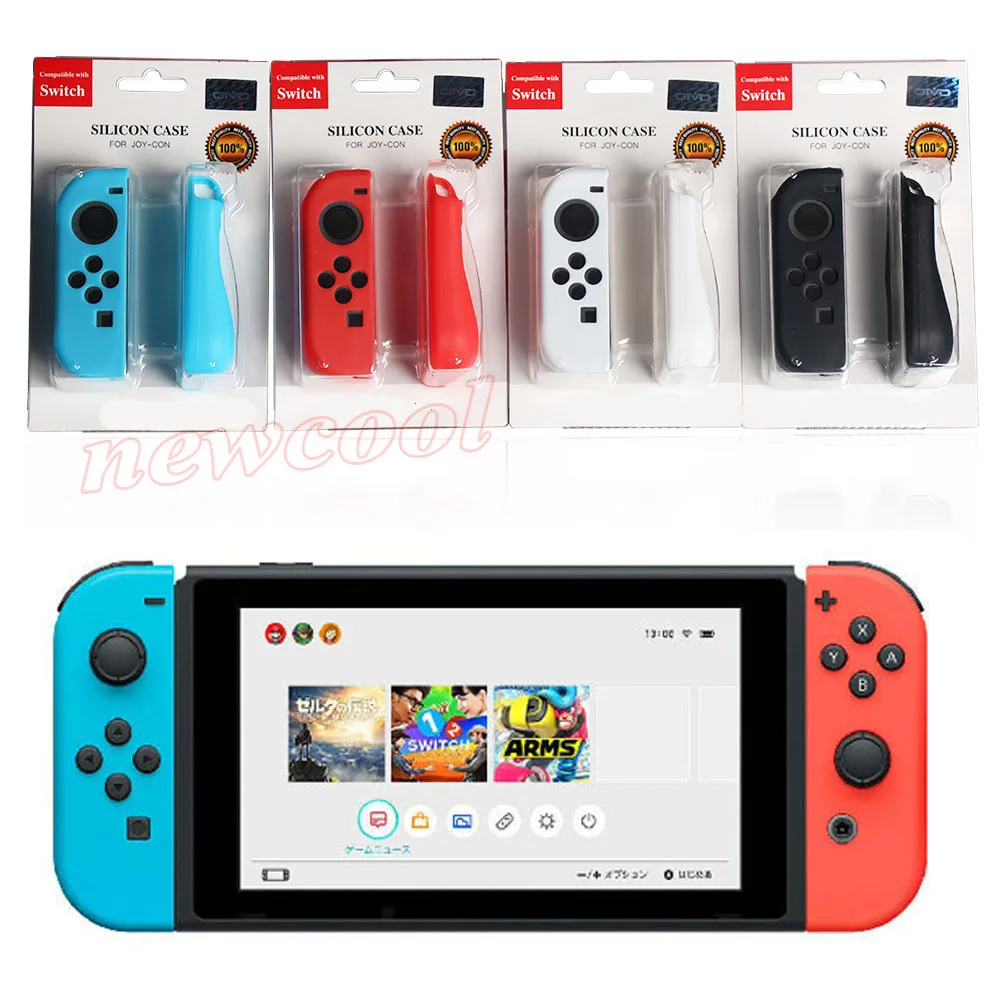 Silicone Rubber Case Soft Cover For Nintendo Switch Controller Protect