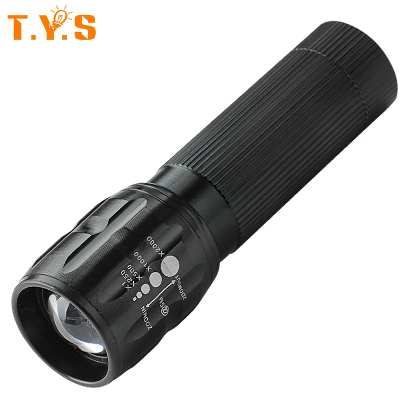 High Power Torch Zoomable mini LED Flashlight Torch Light For Camping Torch lanterna Waterproof Powerful 3
