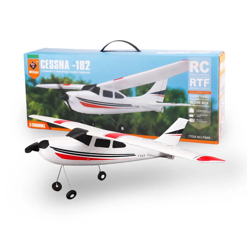 WLtoys F949 Sky King 2,4G RC самолет с фиксированным крылом RTF самолет радиоуправляемый самолет 3CH RC с фиксированным крылом WL F949 Дрон