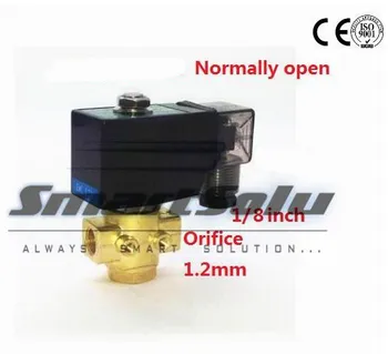 

Free shipping 2 way Brass water solenoid valve normally open 1/8 solenoid valve