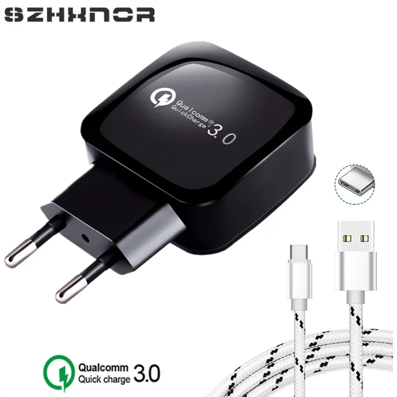 

Quick Charge 3.0 Charger Power Adapter for OnePlus 6 A6000 5T A5010 5 A5000 / 3T A3010 / 3 A3000 One Plus + type c Data USB
