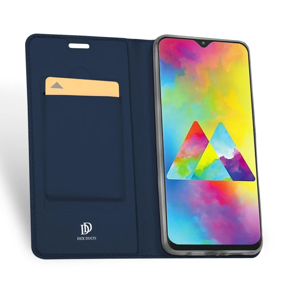 Роскошный кожаный флип чехол для samsung Galaxy M20 Обложка 6,3 дюймов защитный бумажник телефон Обложка для samsung Galaxy M20 M205FD случае