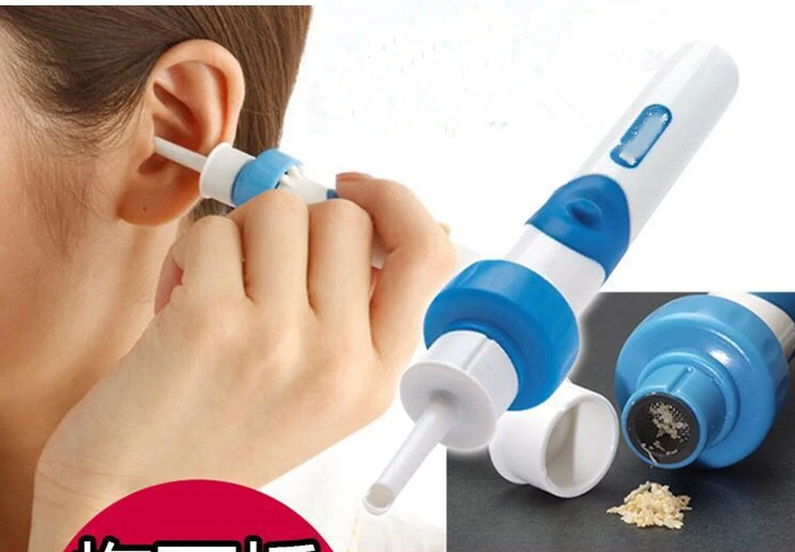 

Blue Comfortable Ear Wax Cleaner Electric Cordless Vacuum Ear Cleaner For Ear Safe Remover Cleaning Tool